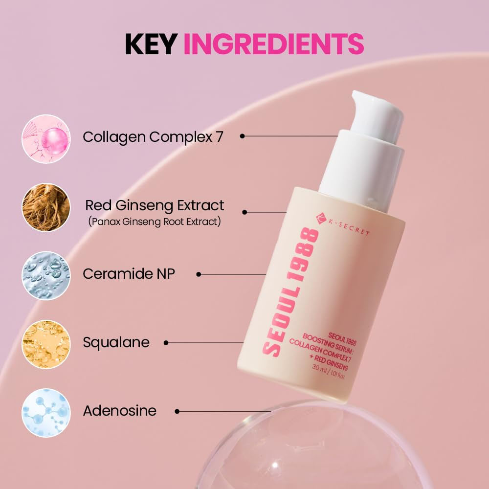 K-SECRET SEOUL 1988 BOOSTING SERUM: COLLAGEN COMPLEX 7 + RED GINSENG