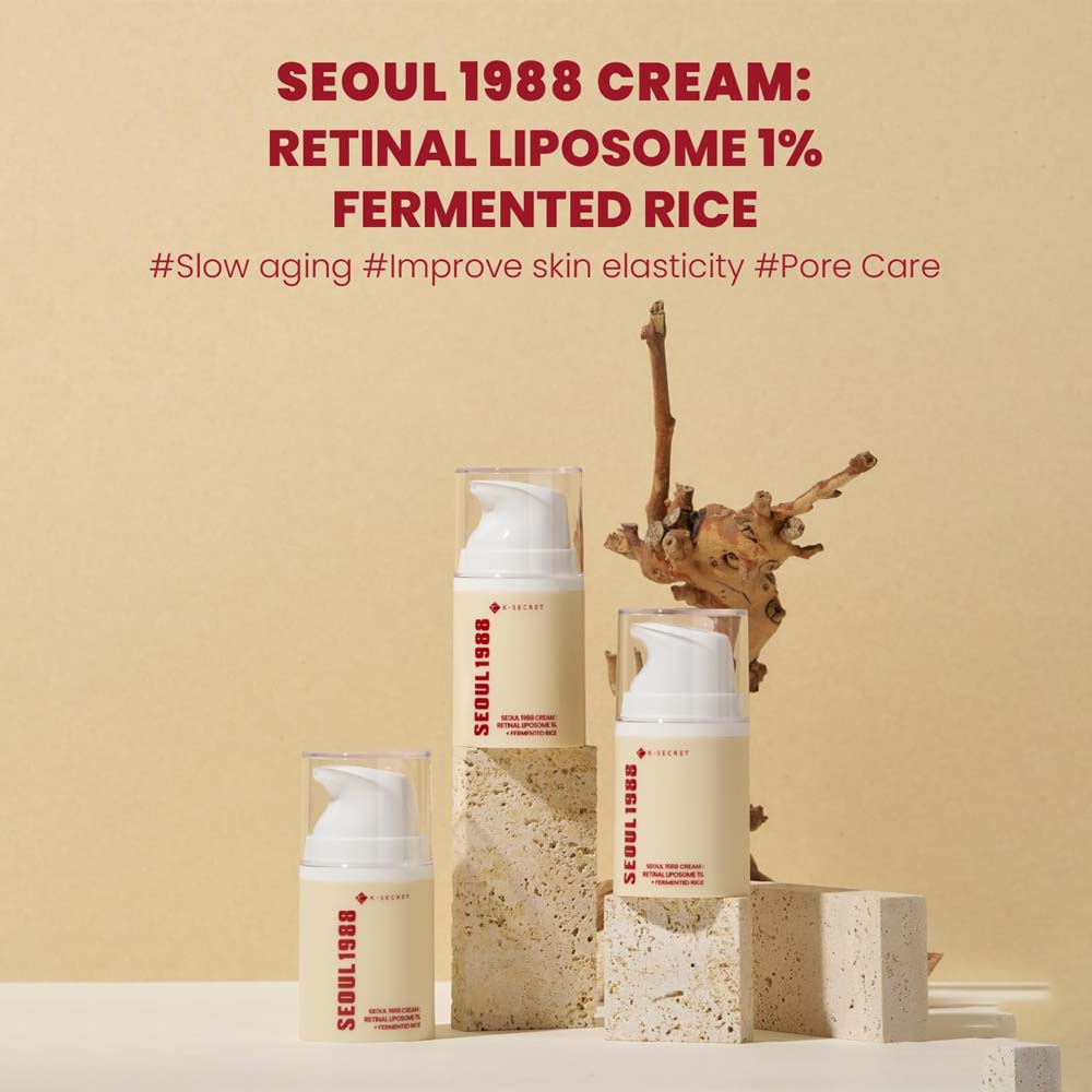K-SECRET SEOUL 1988 Cream : Retinal Liposome 1% + Fermented Rice