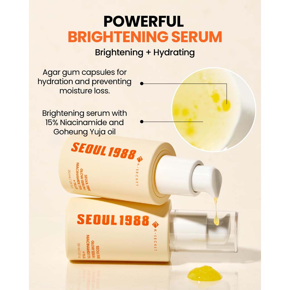 K-SECRET SEOUL 1988 Glow Serum: Niacinamide 15% + Yuja