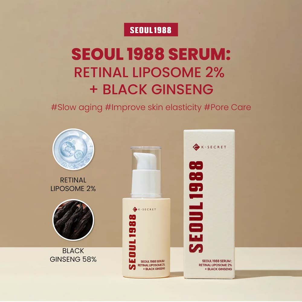 K-SECRET SEOUL 1988 Serum : Retinal Liposome 2% + Black Ginseng