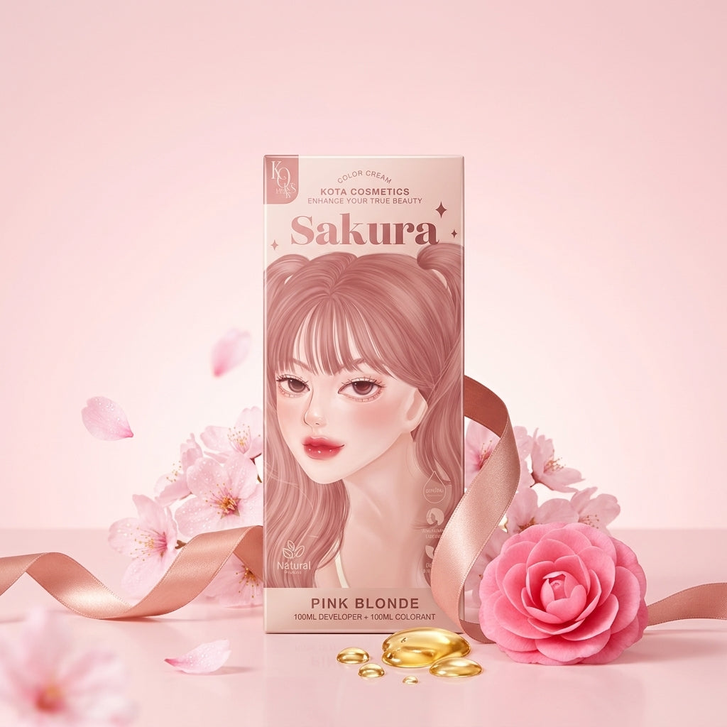 Kota Color Cream Hair Color Organic-Sakura (Pink Blonde)