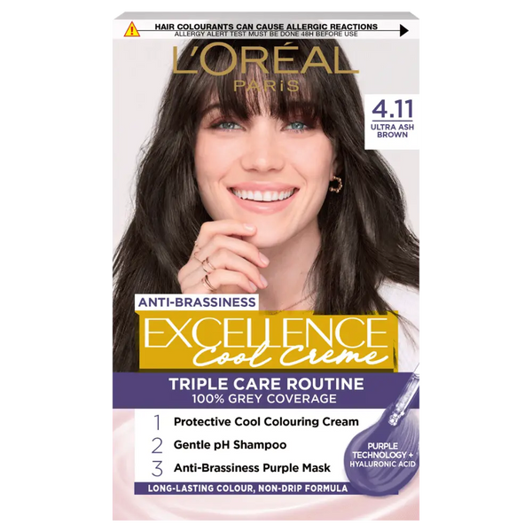 L'Oreal Paris Excellence Cool Creme Triple Care Color - 4.11 Ultra Ash Brown