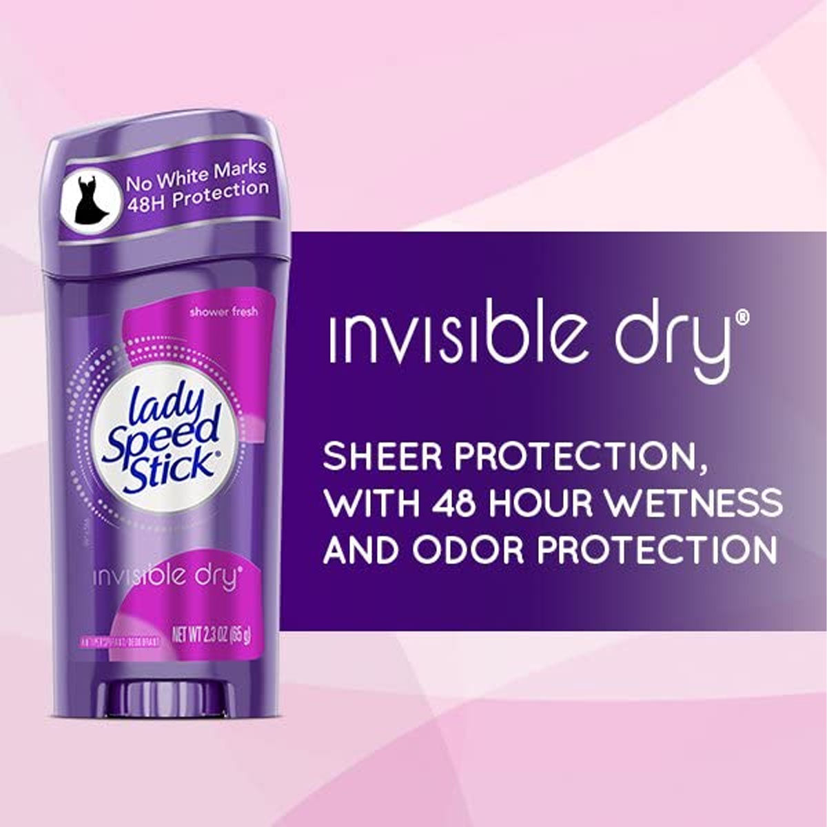 Lady Speed Stick Invisible Dry Deodorant  USA (Shower Fresh)