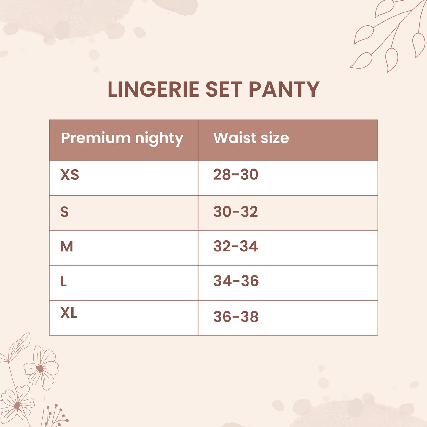 Lingerie Set- Panty