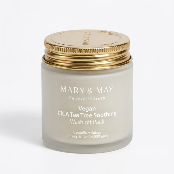 Mary&May Vegan CICA Tea Tree Soothing Wash Off Pack Clay Mask