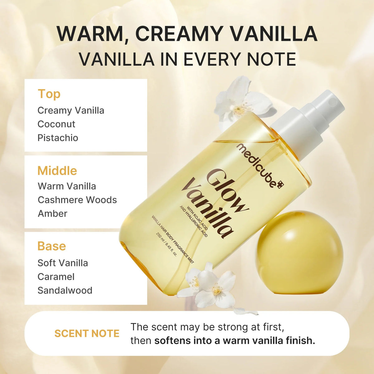 Medicube Glow Vanilla Hair & Body Fragrance  Mist