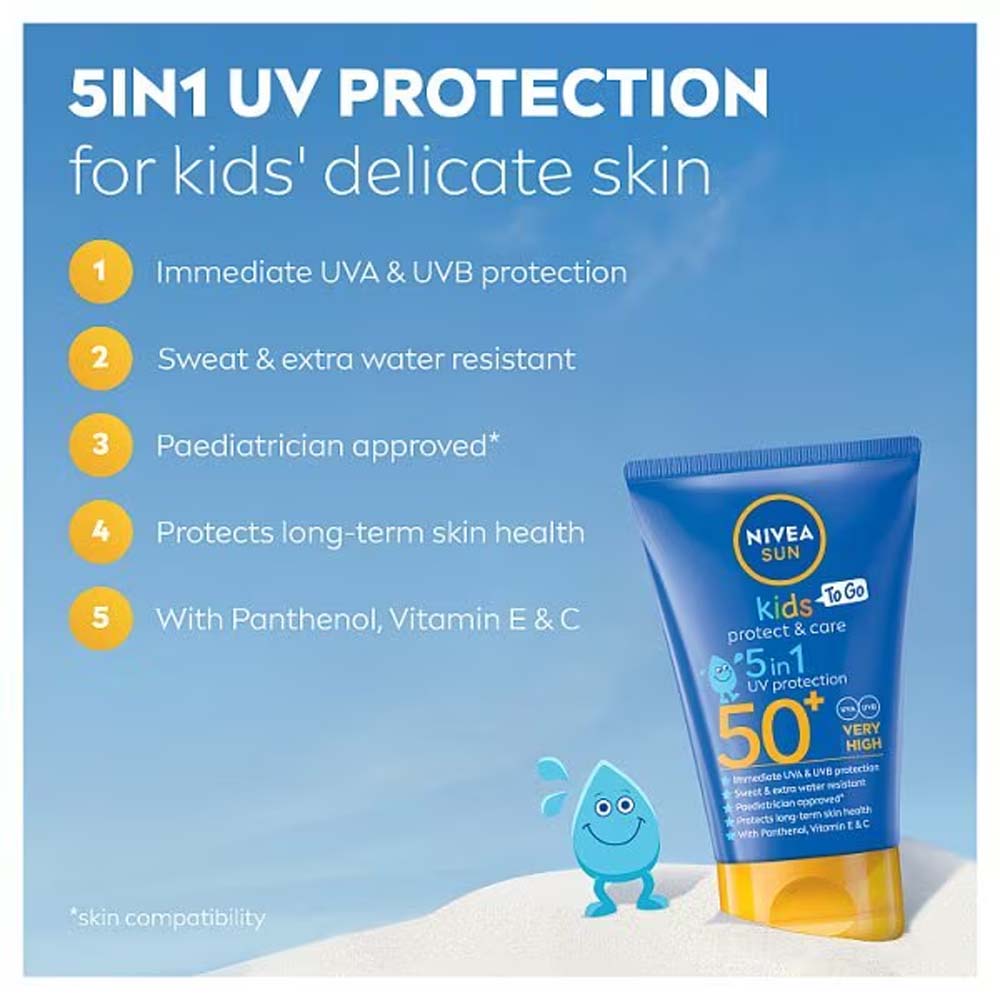 NIVEA Kids Protect & Care To Go sun cream SPF50+ 50ml