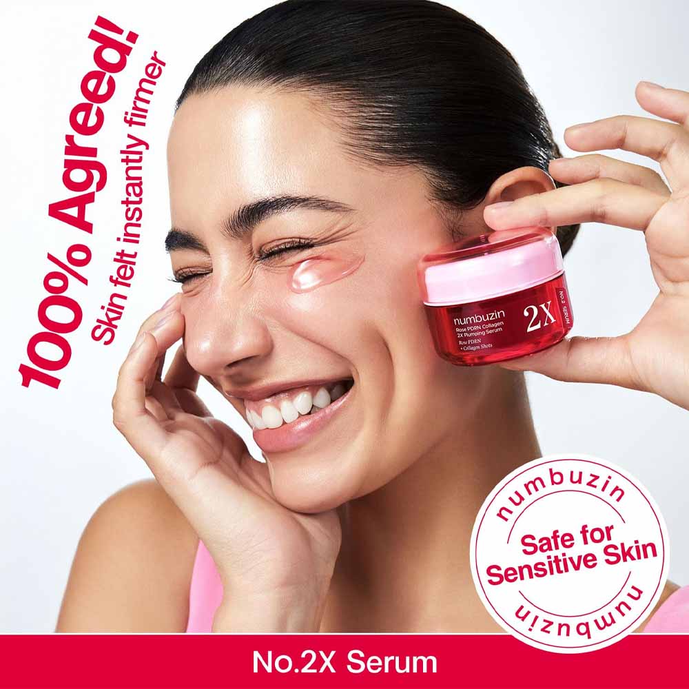 Numbuzin No.2 Rose PDRN Collagen 2x Plumping Serum