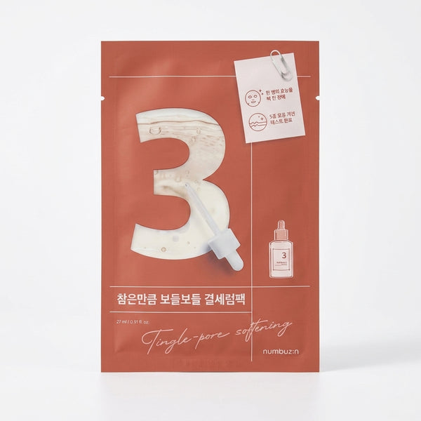 Numbuzin No.3 Tingle-Pore Softening Sheet Mask