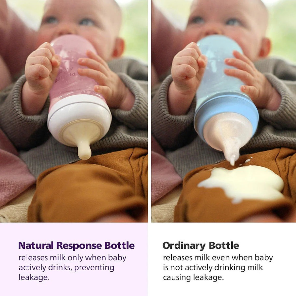Philips Avent Natural Response Baby Bottles  (Medium Flow) (3-6m)