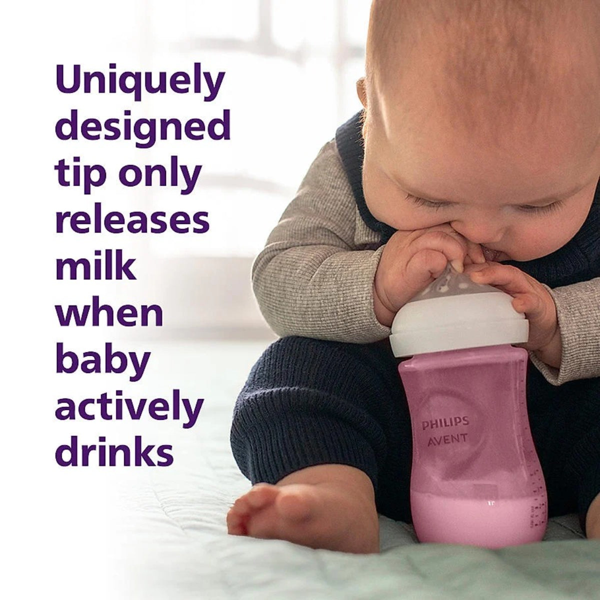 Philips Avent Natural Response Baby Bottles  (Medium Flow) (3-6m)