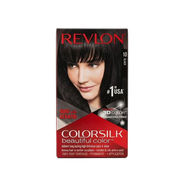 Revlon ColorSilk with Bond Repair Complex Permanent Hair Dye-  Black (010)