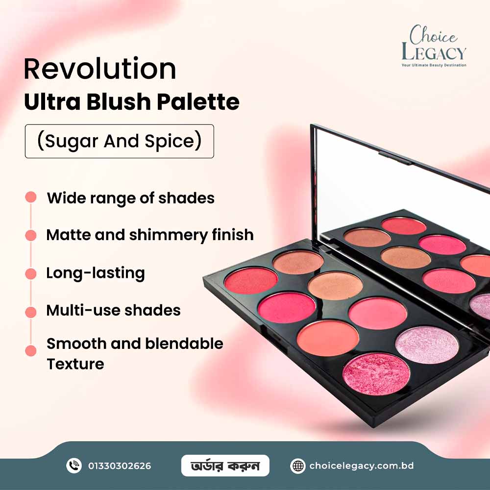 Revolution Ultra Blush Palette (Sugar And Spice)