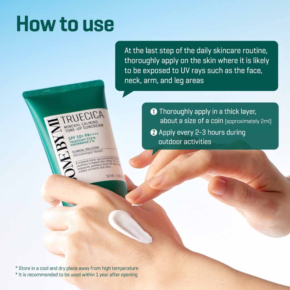 SOME BY MI Truecica Mineral Calming Tone up Suncream SPF50+PA++++