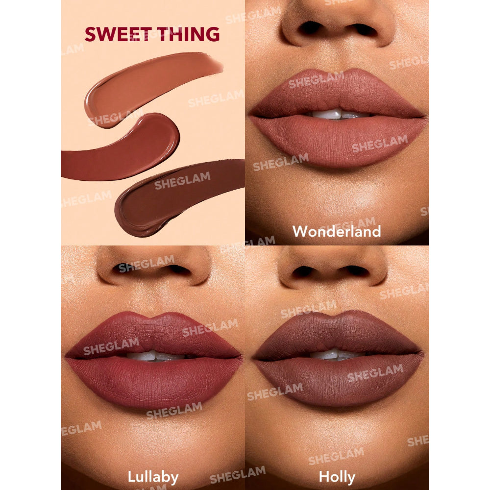 SHEGLAM Matte Allure Mini Liquid Lipstick Set
