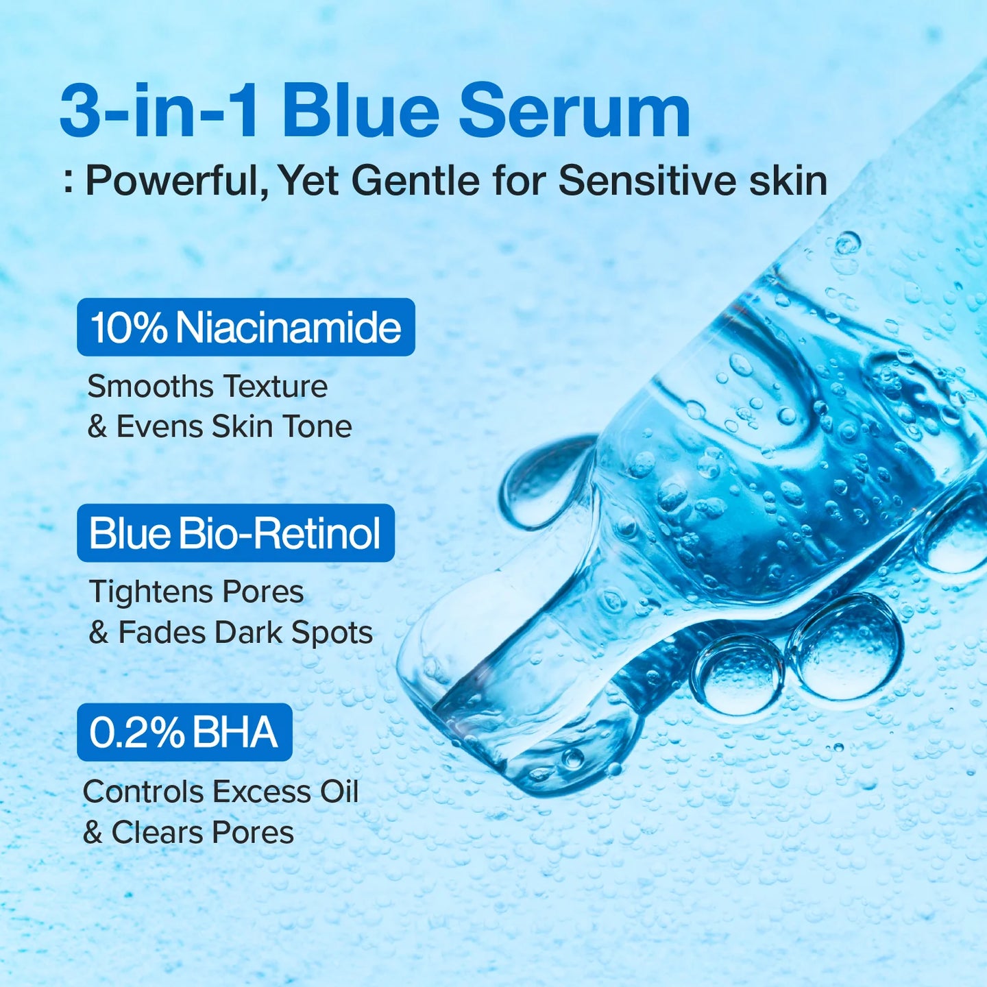 Numbuzin No. 3 Blue Bio-Retinol Pore Refining Serum