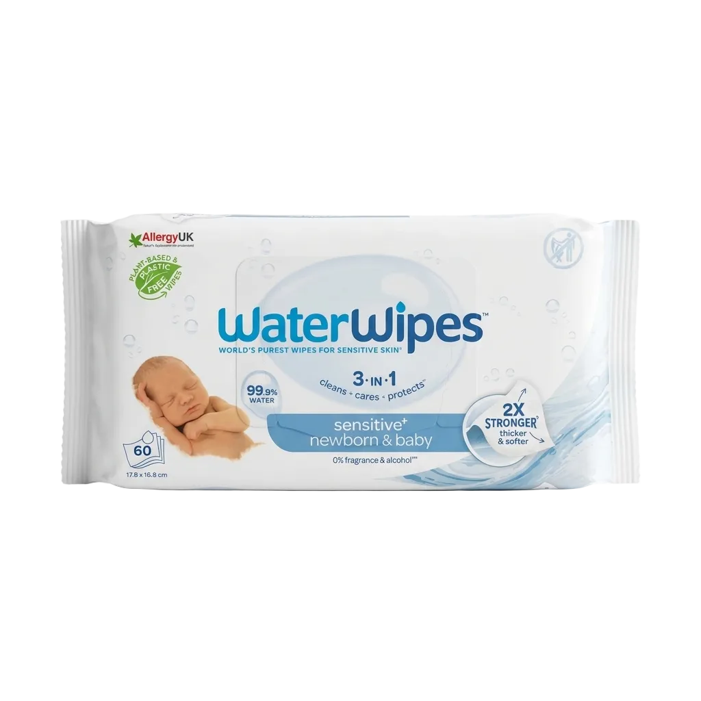 WaterWipes Sensitive+ Newborn & Baby Wipes