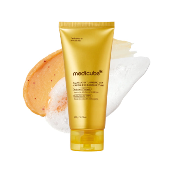 Medicube Kojic Acid Turmeric Vita Capsule Cleansing Foam