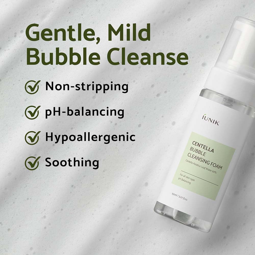 [iUNIK] Centella Bubble Cleansing Foam