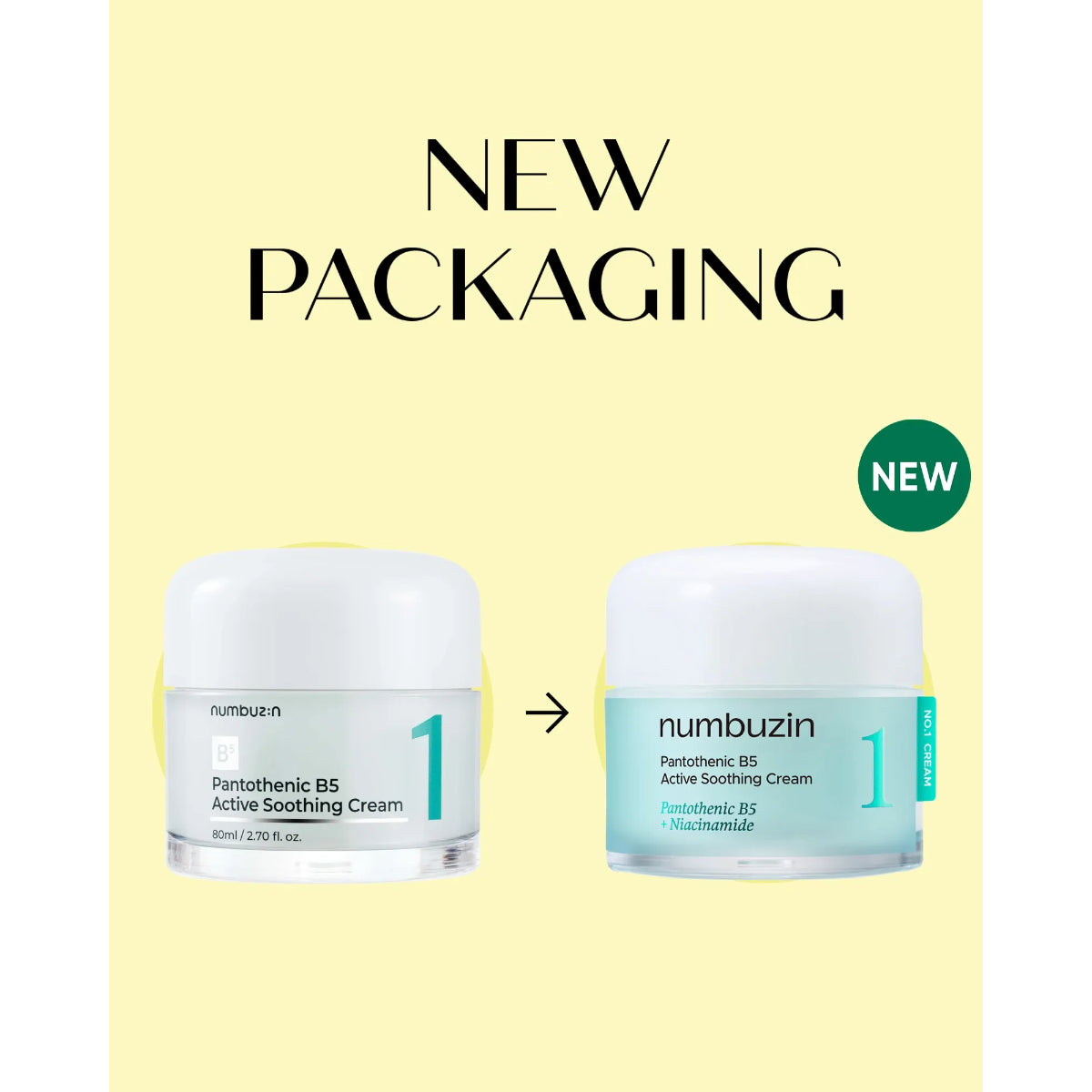numbuzin - No.1 Pantothenic B5 Active Soothing Cream