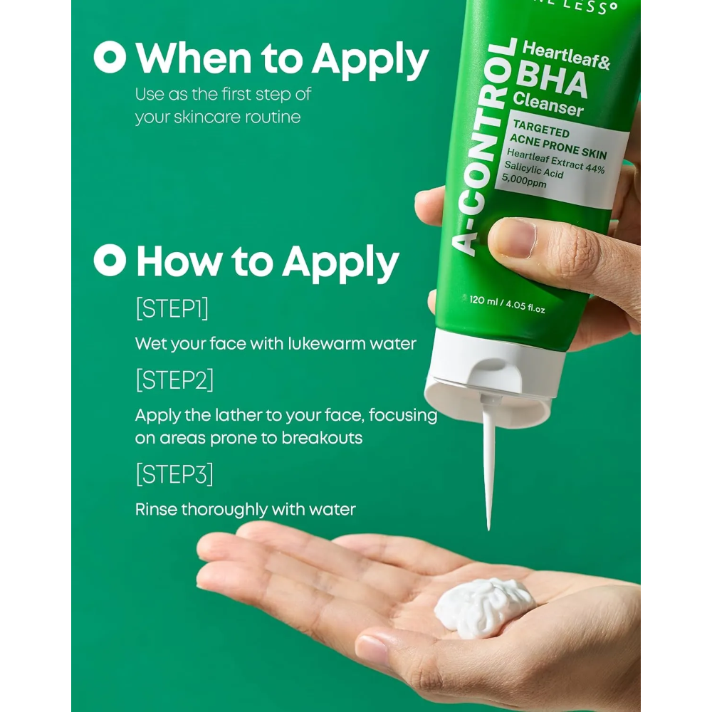 NINELESS - A-Control Heartleaf & BHA Cleanser