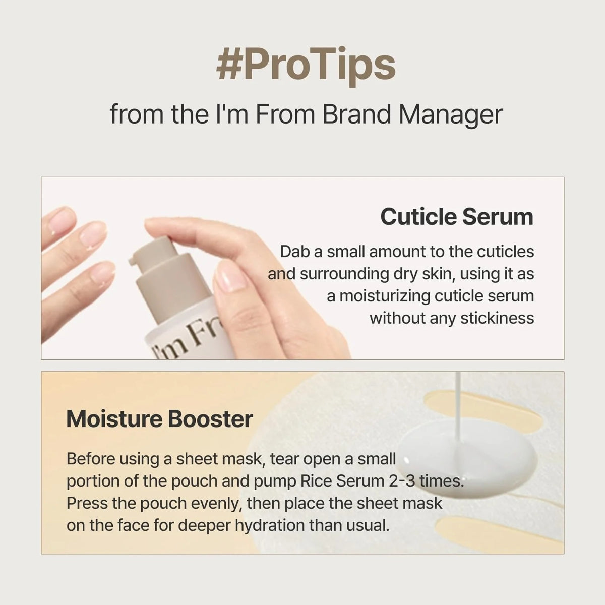 I'm from - Rice Serum