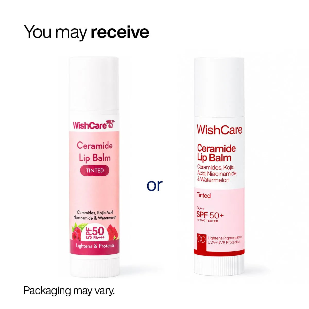 WishCare Ceramide Lip Balm Tinted With SPF 50 PA++++ 5g