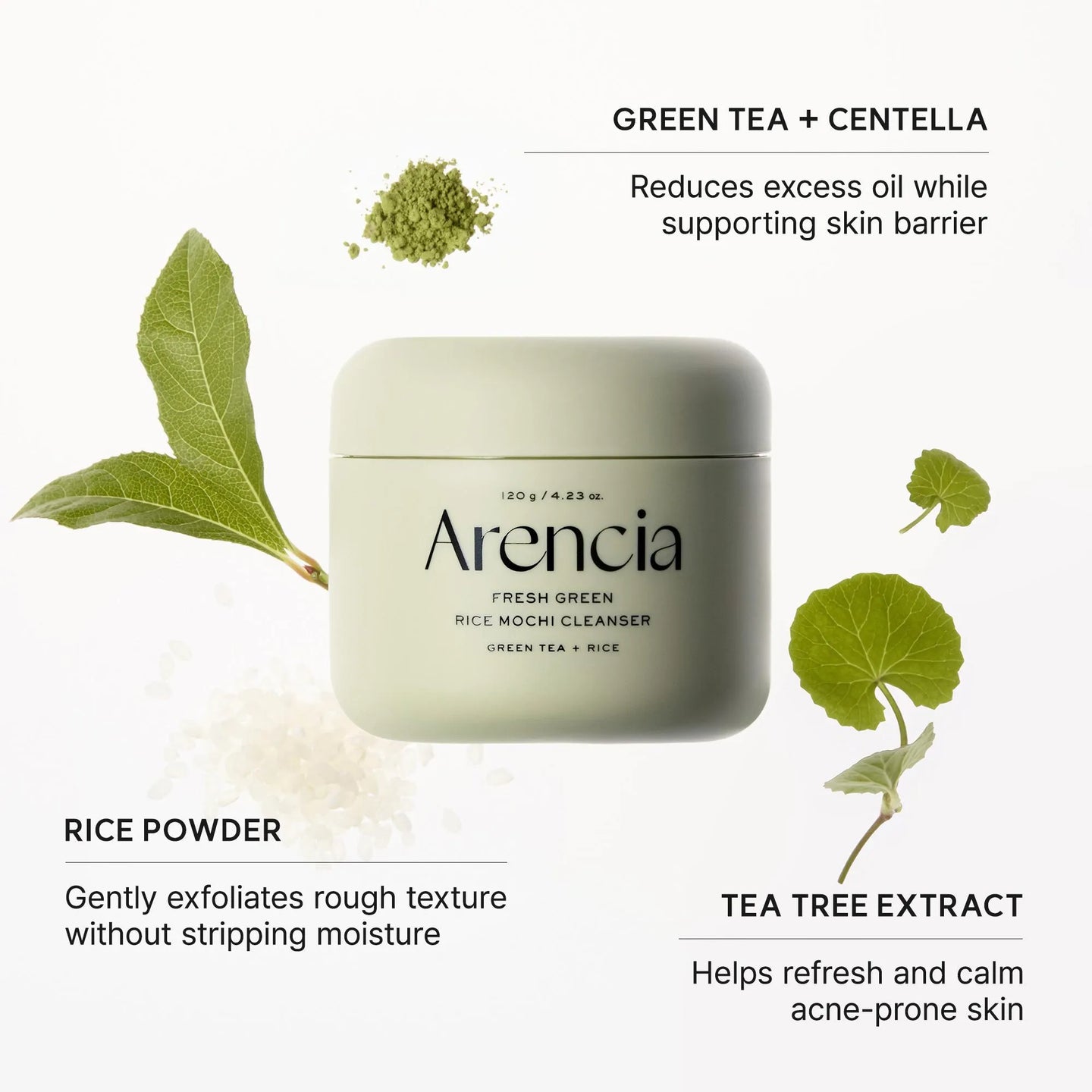 ARENCIA FRESH GREEN RICE MOCHI CLEANSER