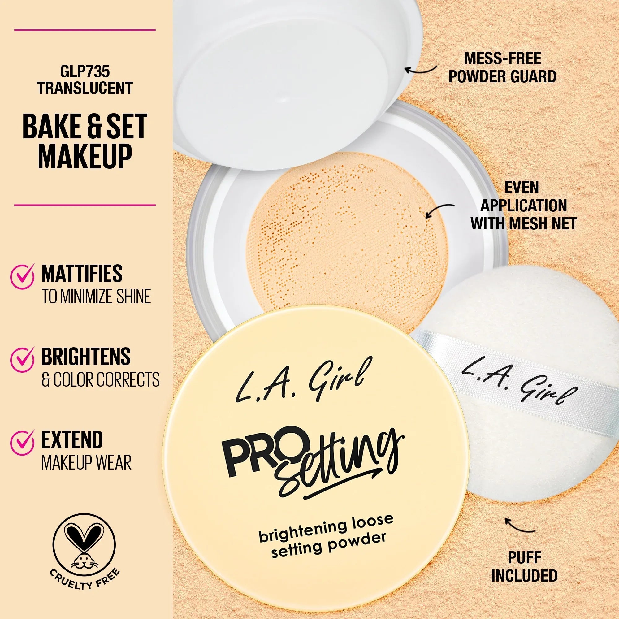 L.A. Girl Pro Setting Brightening Loose Setting Powder 5g