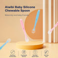 Aiwibi Baby Silicone Chewable Spoon (Blue)