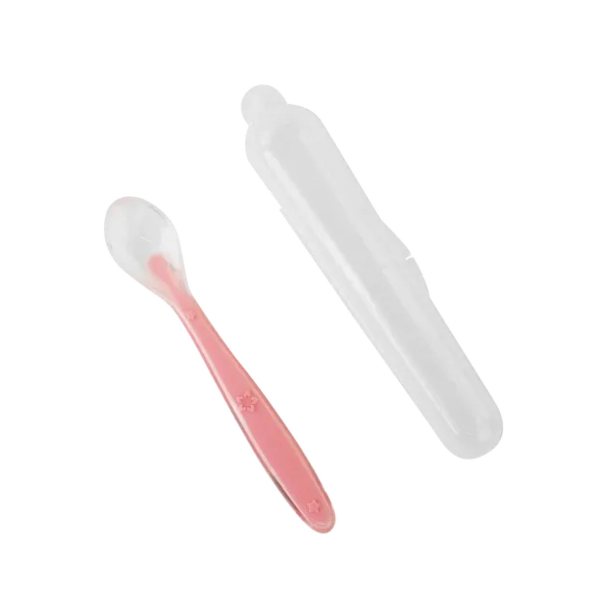 Aiwibi Baby Silicone Chewable Spoon (Pink)