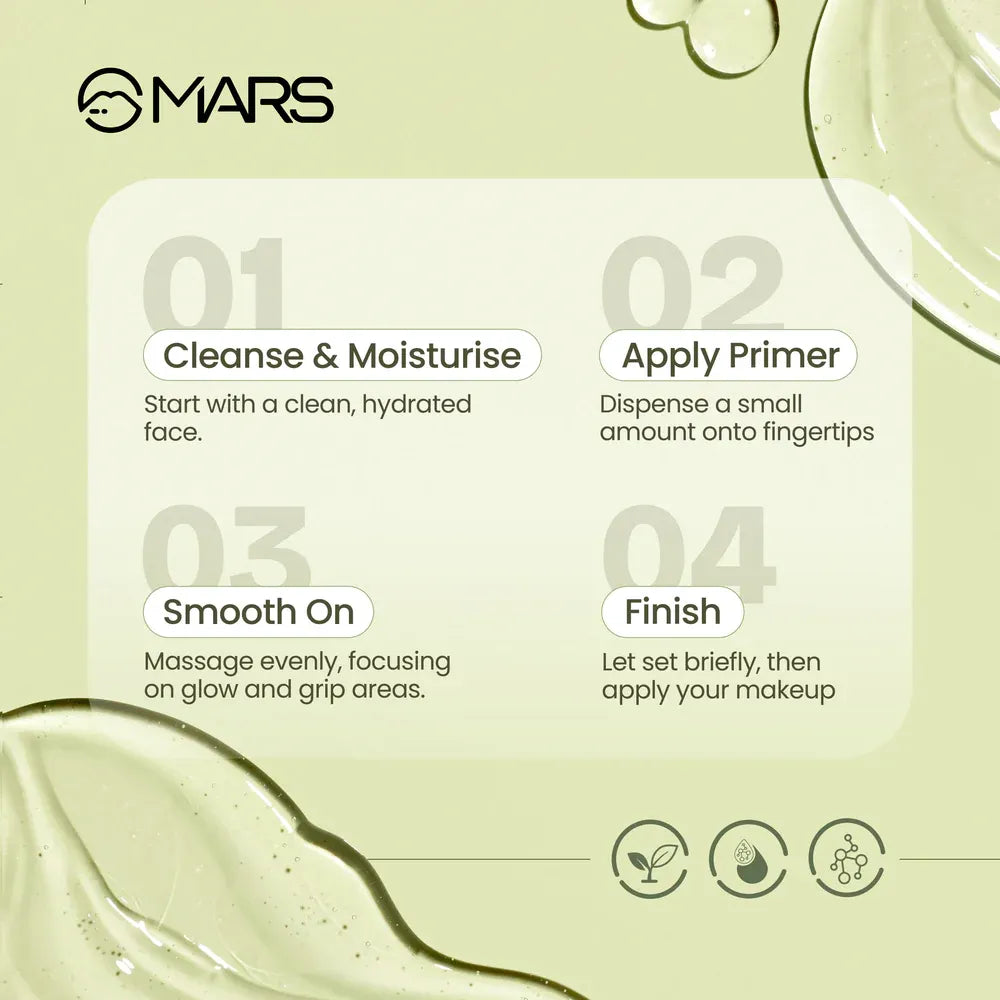MARS Glow O' Clock Gel Primer for Face Makeup