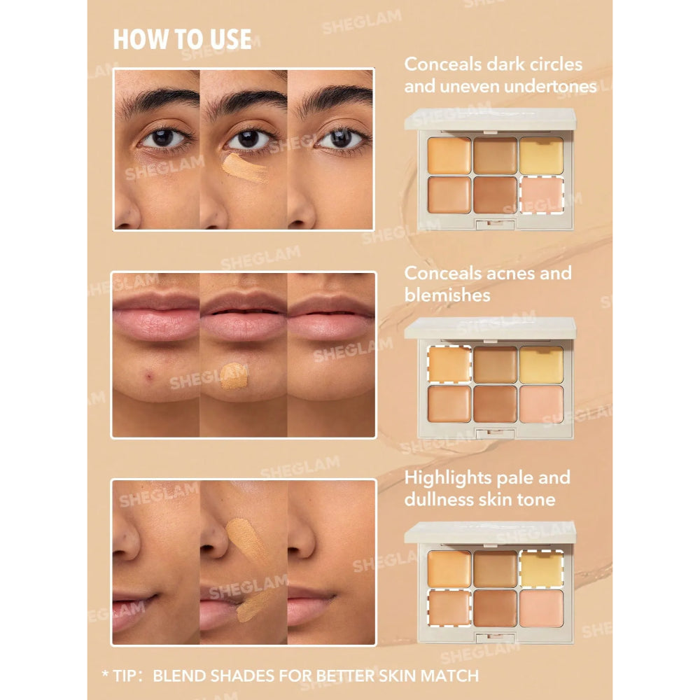 SHEGLAM Multi-Fix Concealer And Color Corrector- Dulce de Leche