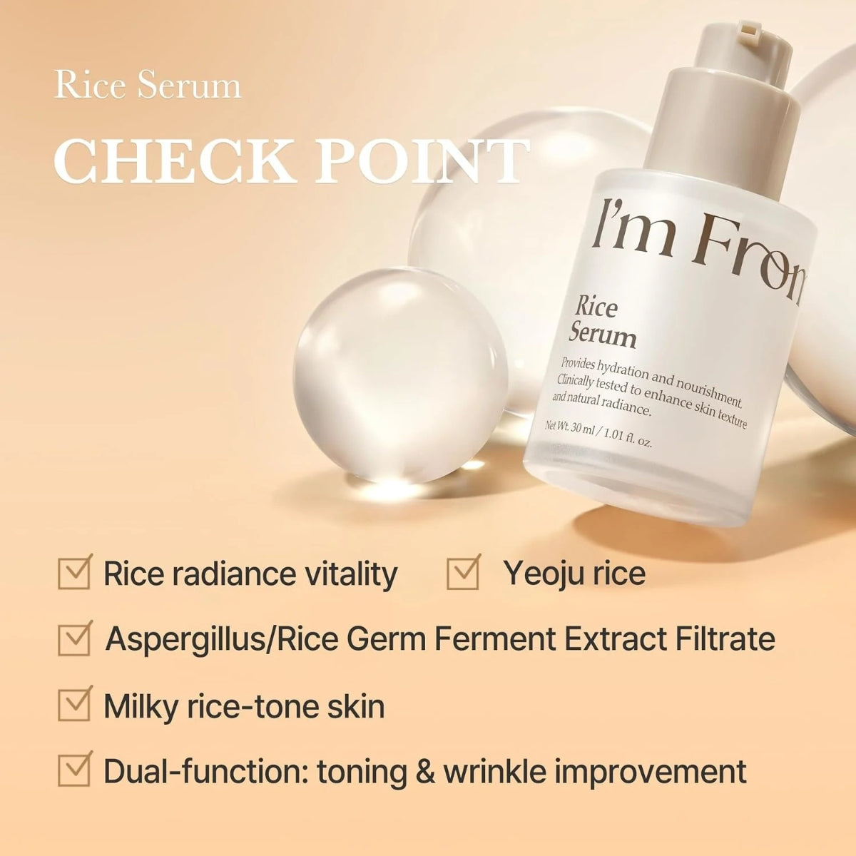 I'm from - Rice Serum