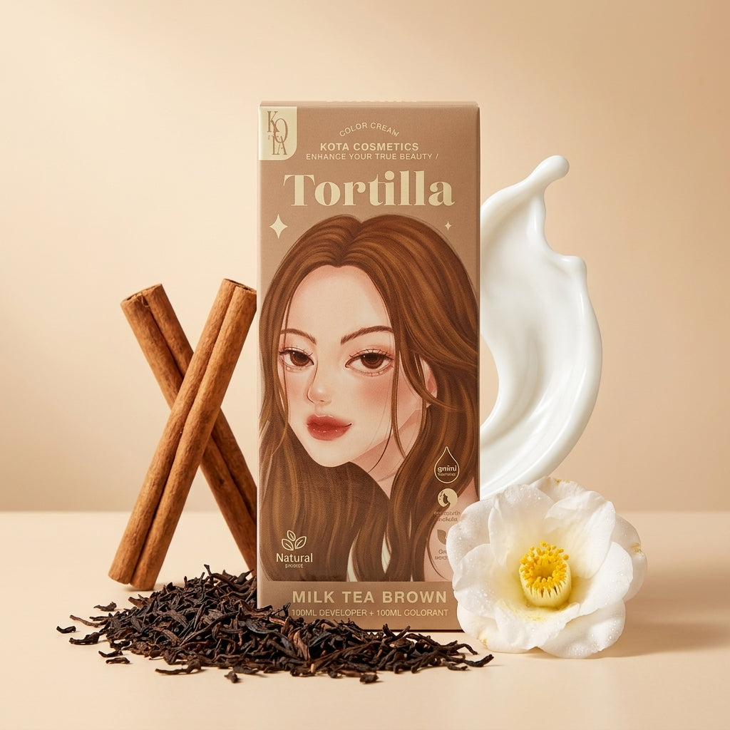 Kota Color Cream Hair Color Organic- Tortilla (Milk Tea Brown)