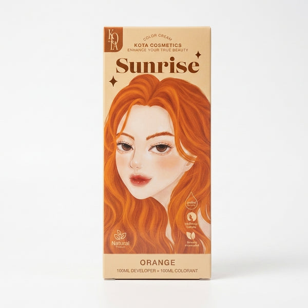 Kota Color Cream Hair Color Organic- Sunrise (Orange)