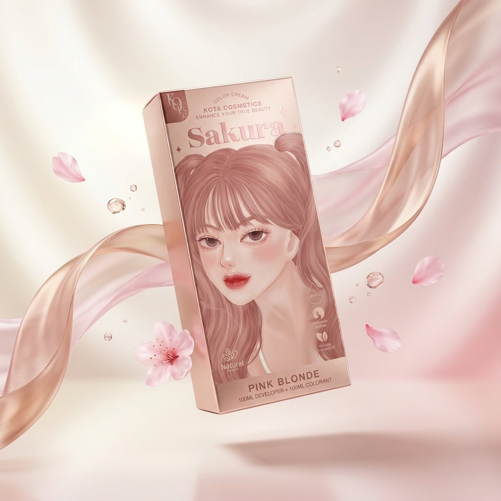 Kota Color Cream Hair Color Organic-Sakura (Pink Blonde)