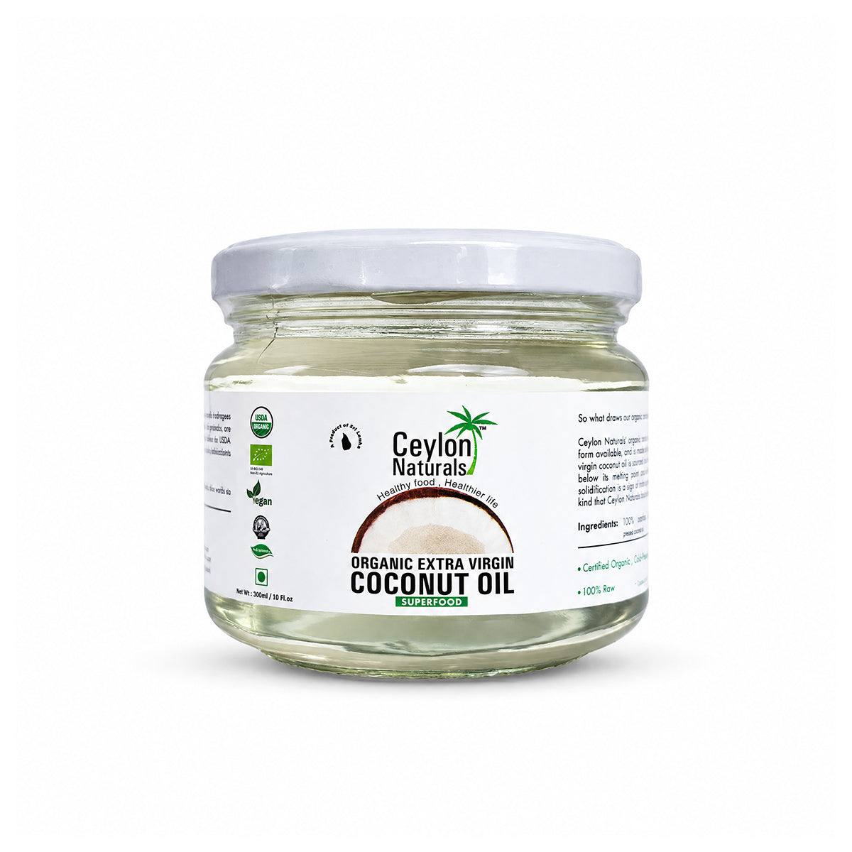 Ceylon Naturals Organic Extra Virgin Coconut Oil