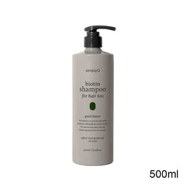 simplyO Biotin Shampoo for Hair Loss Green Breeze
