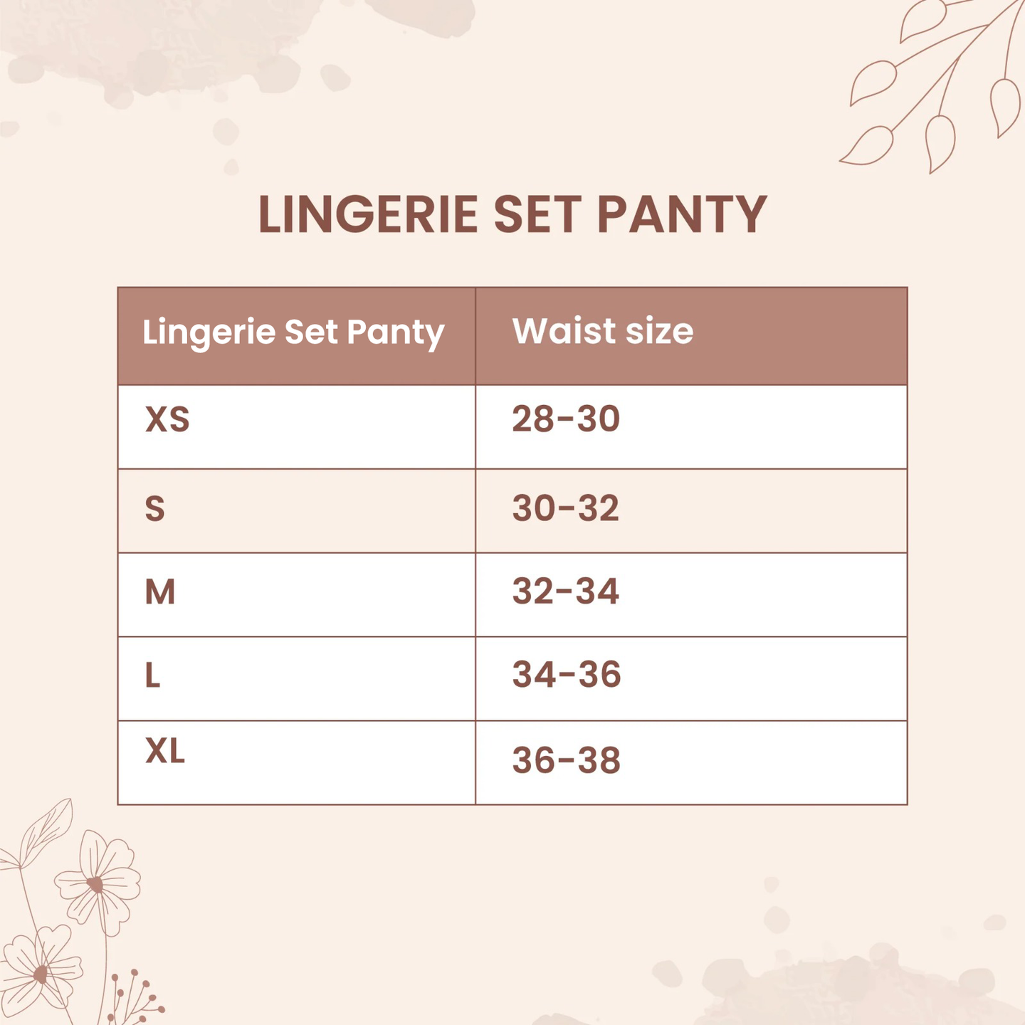 Lingerie Set- Panty